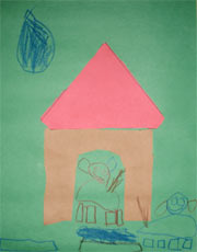 dog in a house