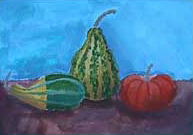 squashes - kids painting