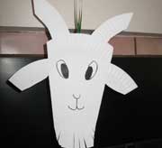 Paper Plate Goat