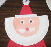 Paper Plate Santa