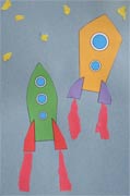 spaceships collage