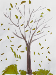 leaves painting