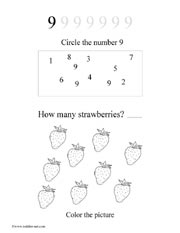 number 9 worksheet