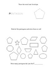 worksheet shape pentagon