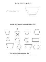 worksheet shape trapezoid