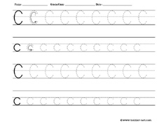 letter C worksheet