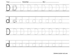 letter D worksheet