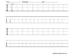 letter I worksheet
