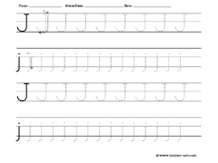 letter J worksheet