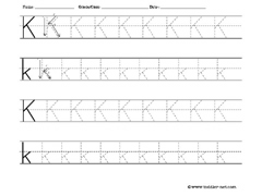 letter K worksheet