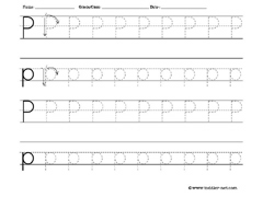 letter P worksheet