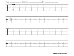 letter T worksheet