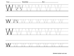 letter W worksheet