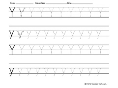 letter Y worksheet