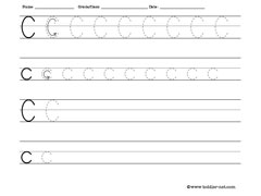 letter A worksheet