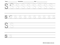 letter A worksheet
