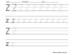 letter A worksheet